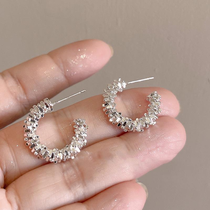 Cercei Ciucuri Floare Golă Acul de Argint Modă Personalitate Vânt Rece Cercei Lungi Temperament Cercei Avansați