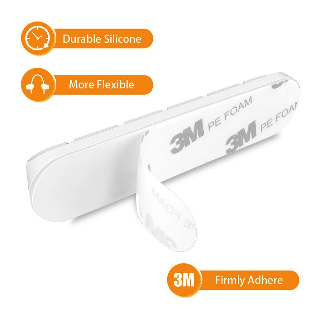 1PCS Cable Cord Wire Organizer Silicone USB Cable Winder Management Self Adhesive Clips For iPhone Huawei Mouse Keyboard Headset