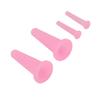 4pcs Vacuum Massage Cup Silicone Facial Suction Massage Cup For Home Use Cellulite Treatment Pink