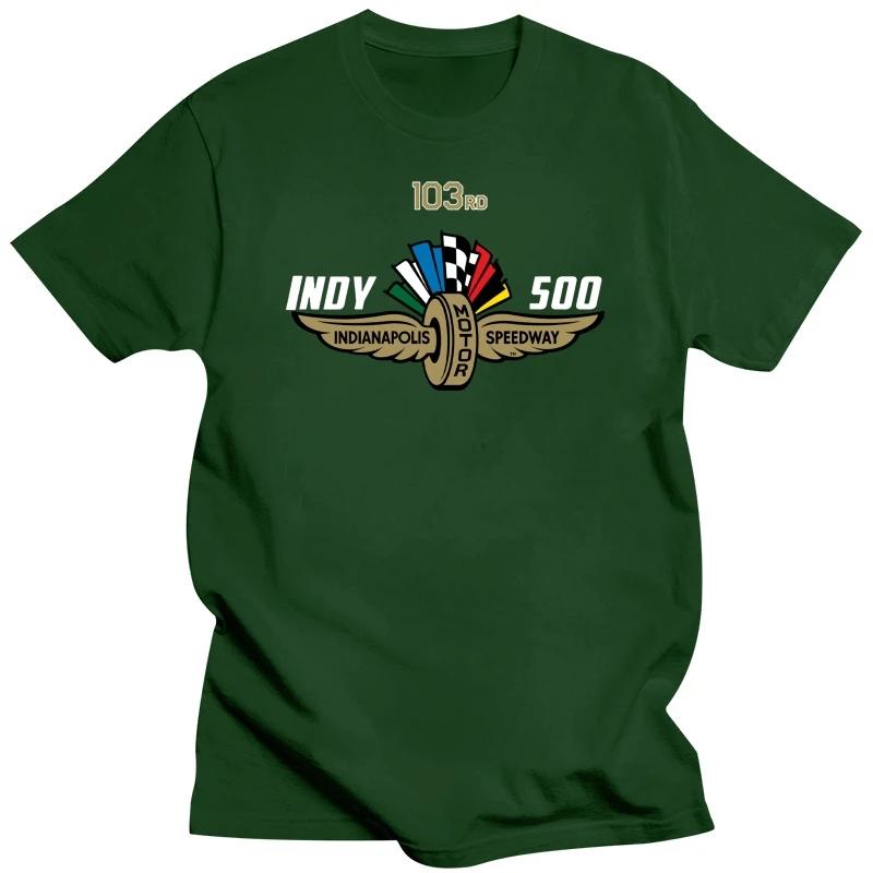 Summer Harajuku Custom Heavyweight Men's INDY 500 Racing League Indianapolis Season 2024 Black S-5XL TEE Shirt Loose Size