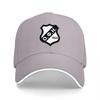 O P H Schild Logo Schwarze Baseballkappe Klassisches Gesticktes Design Verstellbarer Sitz Unisex Streetwear Modehut