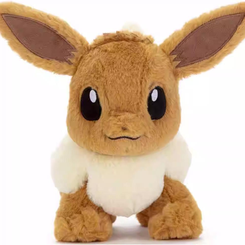 Genuine Japanese Eevee S#/M# Cute Soft Plush Toy Doll Can Sitting Standing Children Birthday Christmas Gifts