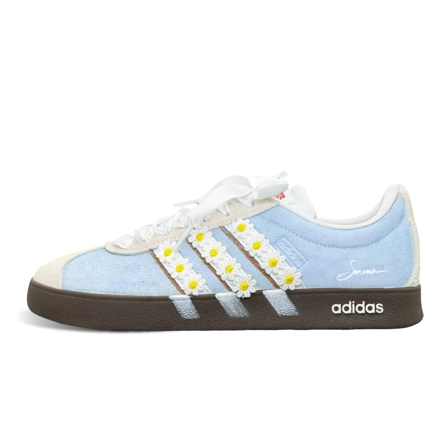 

Adidas VL COURT 2.0 Blues Soda German Army Trainers Unisex Blue HQ1802(Team1121-) 42