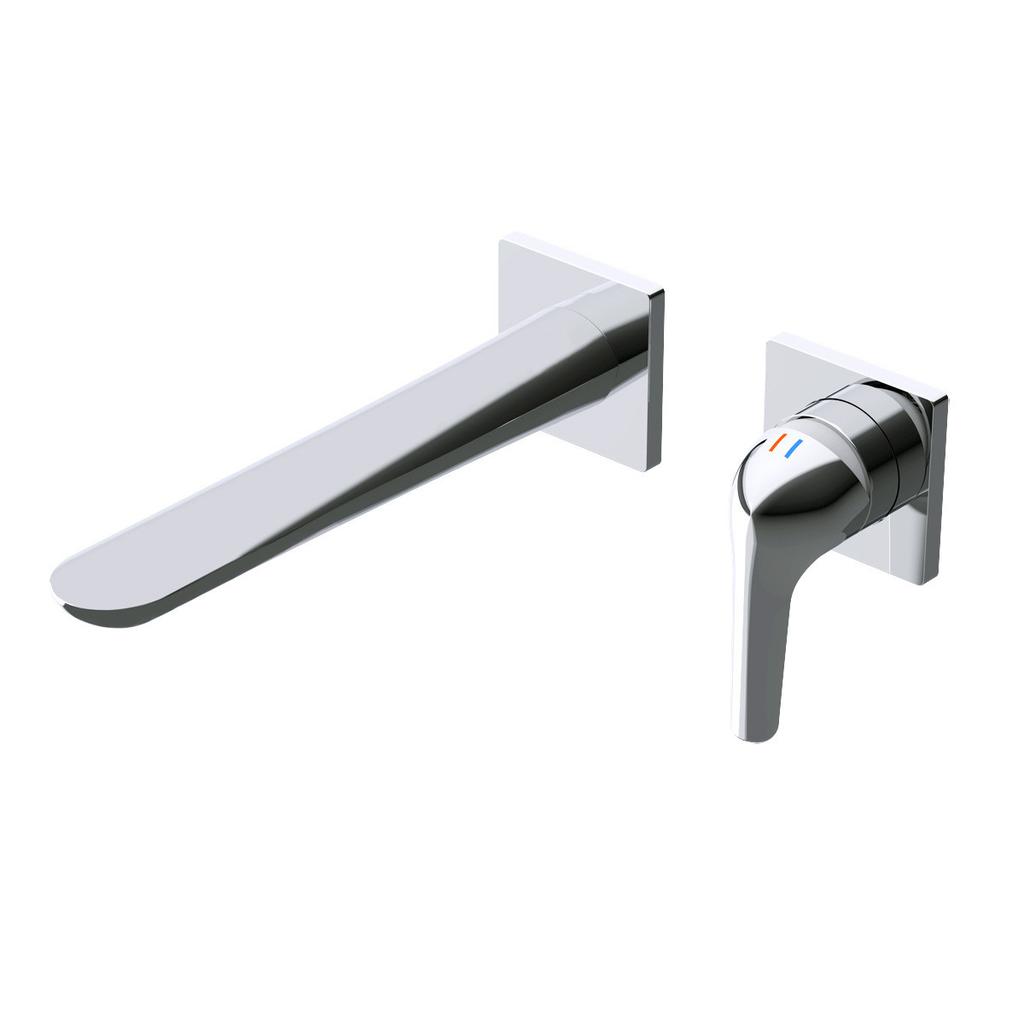 New Arrival Basin Faucets Brush Gold Bathroom Sink Faucets Hot Cold Wall Mounted White Mixer Water Tap Top High Quality