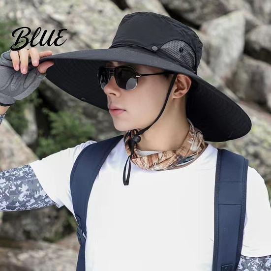 Outdoor Work Hat Sun for Men And Women  Breathable Wide Brim Fishing Lightweight Foldable Travel Hat  UV Protection Cap Camping Hiking