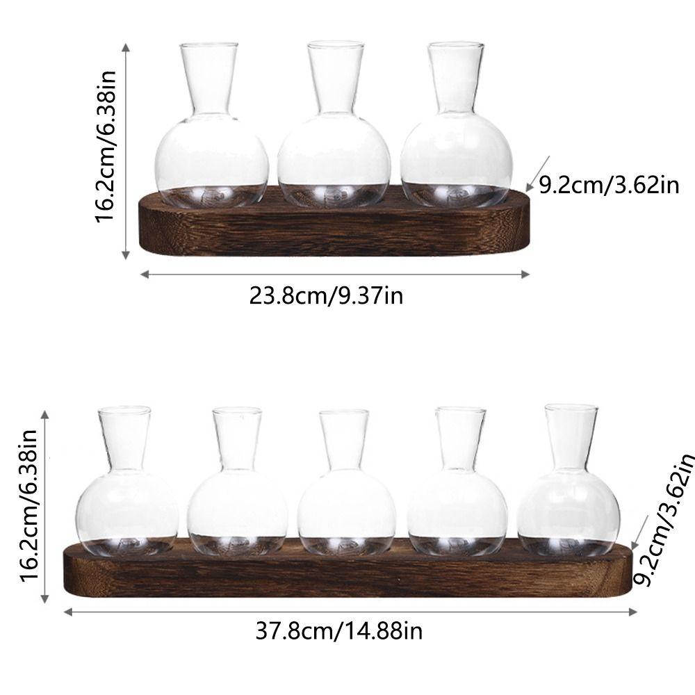 3/5pcs Bottles Plant Terrarium Propagation Station Transparent Desktop Decorating Flowerpot  Patio