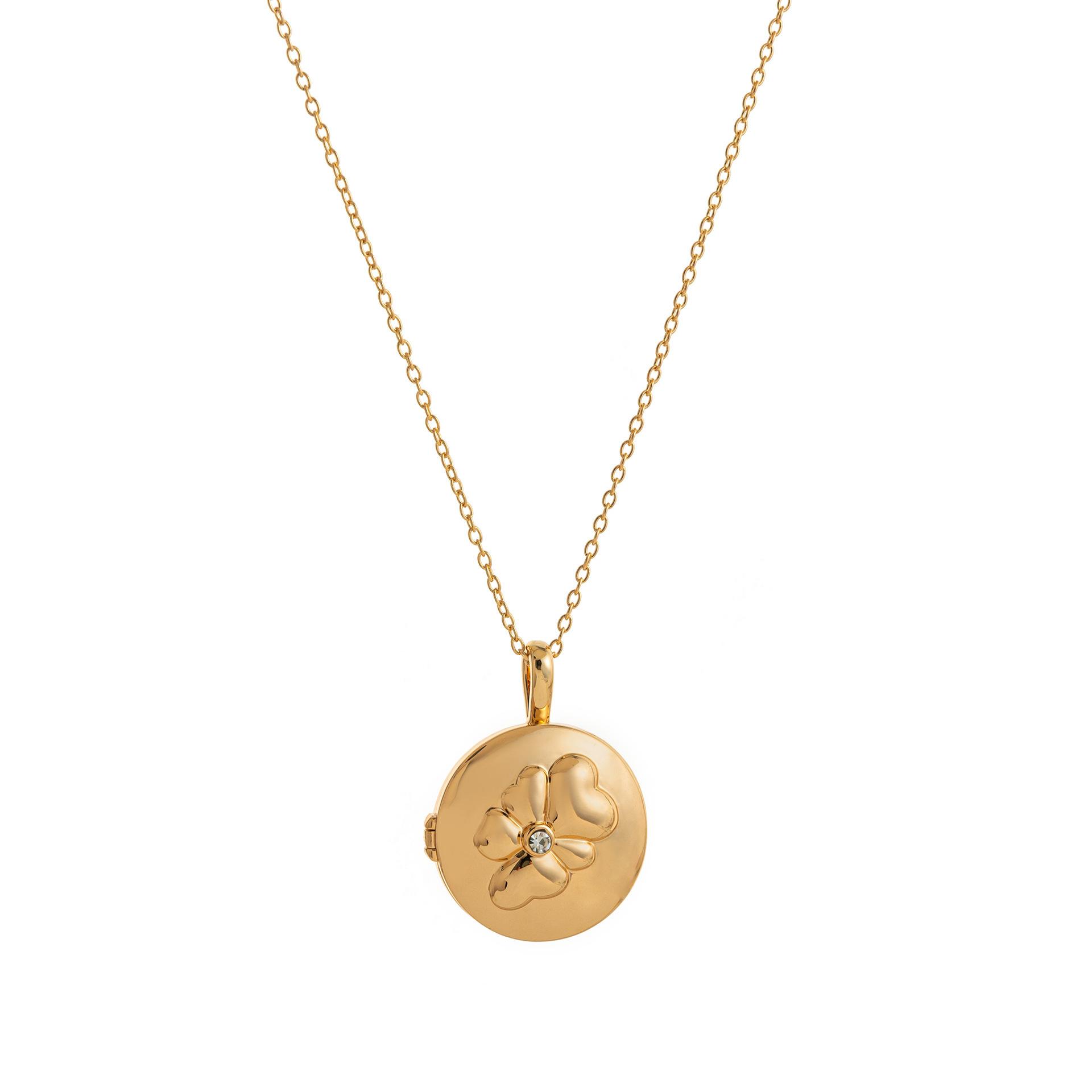 Love Flower Album Pendant Square Opening And Closing Necklace Niche Design Opening And Closing Love Pendant Collarbone Chain