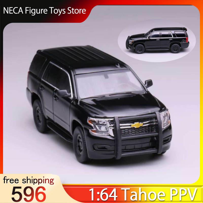 596 1:64 Chevrolet Tahoe PPV Undercover Polizei Version Legierung SUV Modell Auf Lager Polizeiauto & Einsatzfahrzeug Sammlerspielzeug