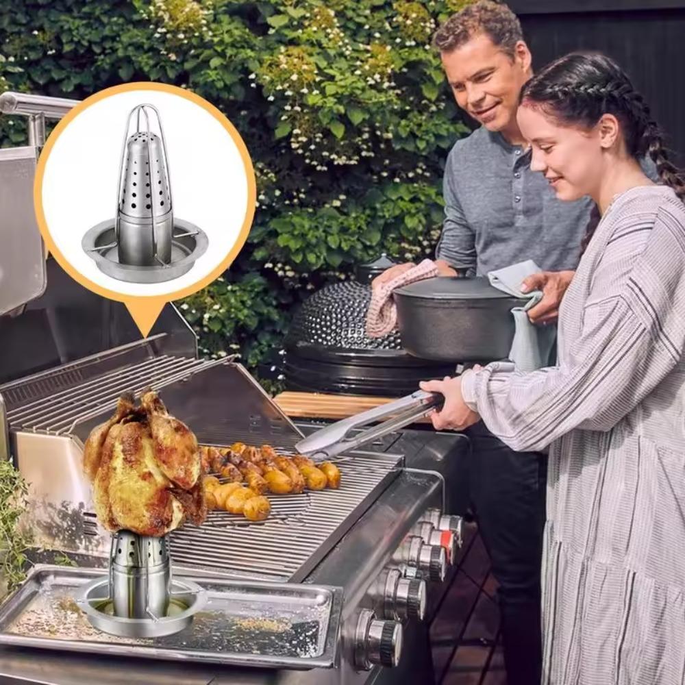 Detachable Chicken Roaster Stand Stainless Steel Turkey Roasting Rack  Thanksgiving