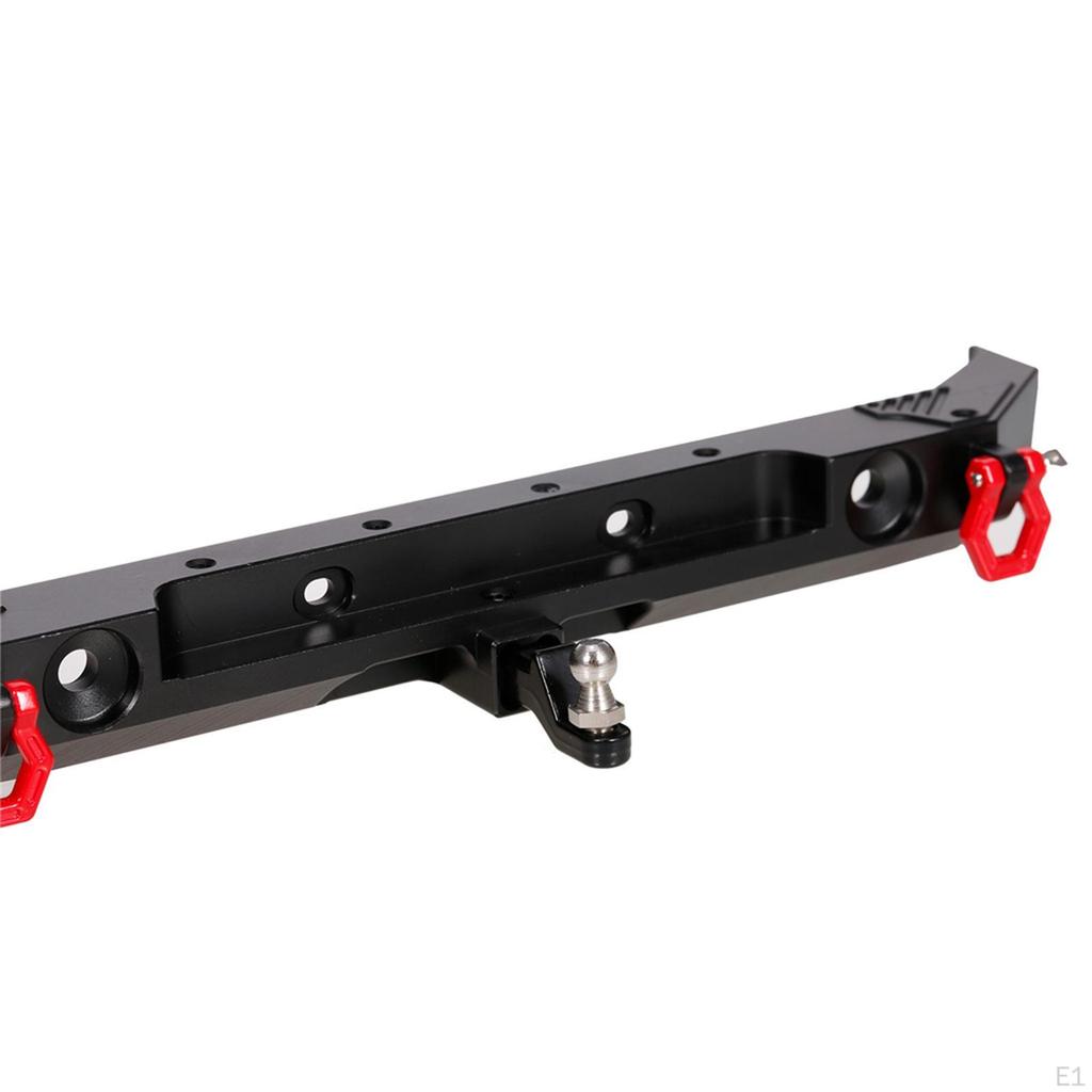 1:10 Scale Metal Rear Bumper with Tow LED Lights for Axial SCX10 III RC truck Accessories Upgrade