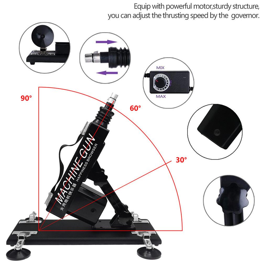 Automatische Telescopische Sexmachine, Sterke Kracht, Handzame Vibrator Massage Gun, Dildo en Erotische Accessoires voor Volwassenen