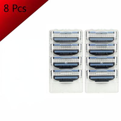 8 Pcs 3 Layers Men Face Razor Blades Shaving Blades Shaver Sharpener Razor Blade
