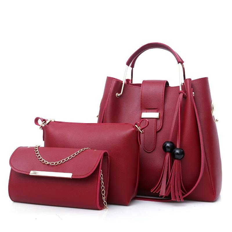 

Luxurious 3pcs Women Handbags Set With Large Capacity For Effortless Organization