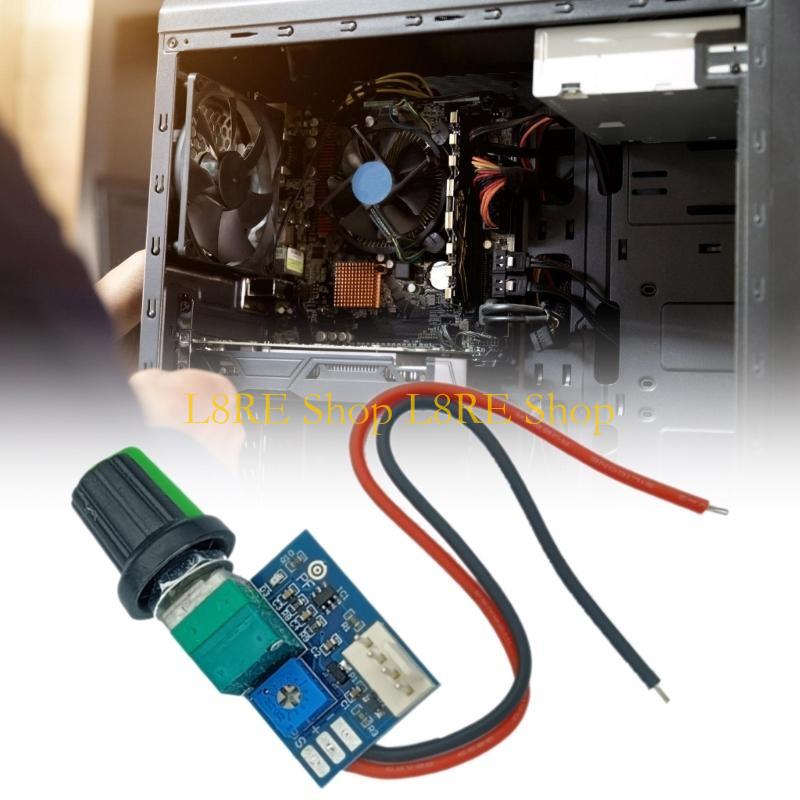 L8RE 4vodičový regulátor otáček ventilátoru PWM regulátor otáček ventilátoru 12V 4pinový počítačový spínač řízení teploty pro PC chladicí ventilátor