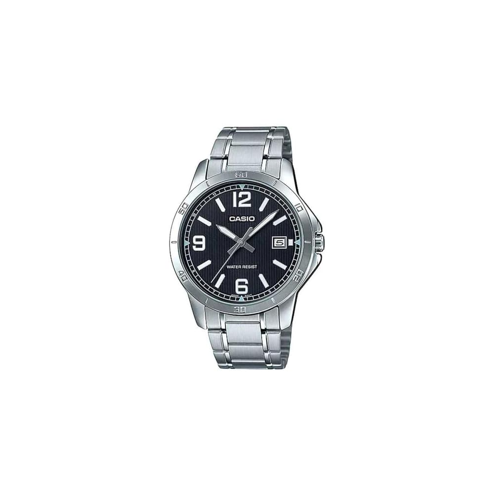 Casio Men s Watch Silver Bracelet Stainless Steel Water Resistant 50m