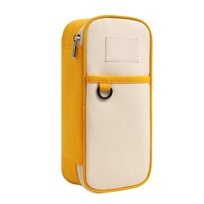 

Big Capacity Pencil Case High Capacity Pen Bag Multi Compartments Marker Storage Pouches Portable Art Supply Organiser 1 жёлтый