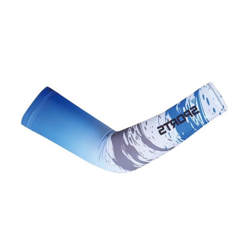 New Ice Silk Sleeve Sunscreen Cuff UV Sun Protection Arm Sleeves  Anti-Slip Men Women Long Gloves Outdoor Cool Sport Cycling