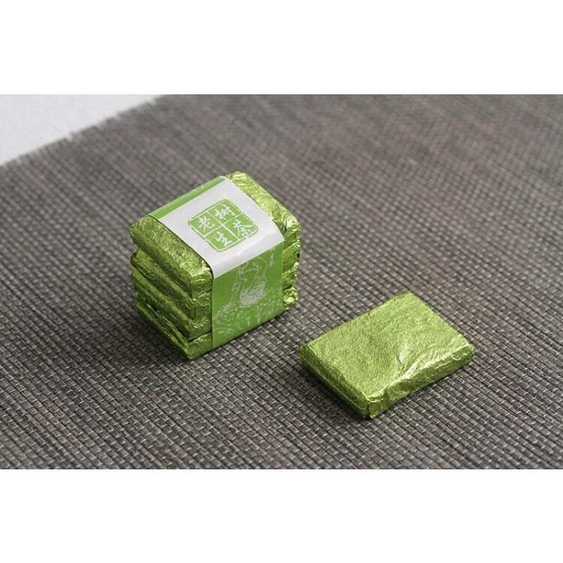 Юньнаньский чай Пуэр Старое дерево Сырой чай Мини-маленький квадратный маленький — фото 12