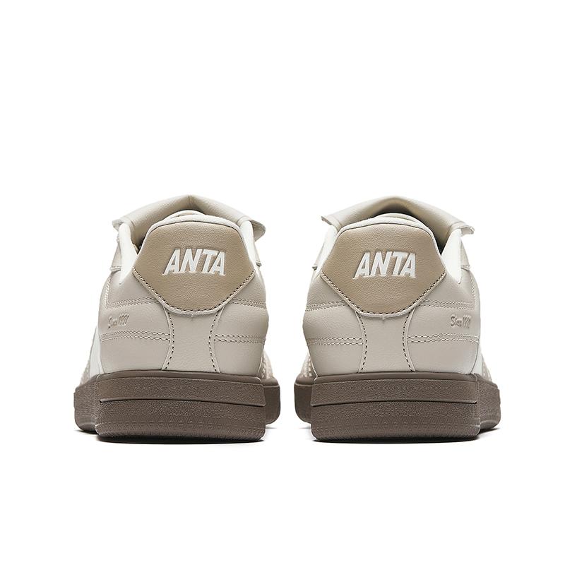 Anta Slip Resistant Cushioning Abrasion Resistant Lightweight Low top Skateboard Shoes Men's Gray 912548009-4