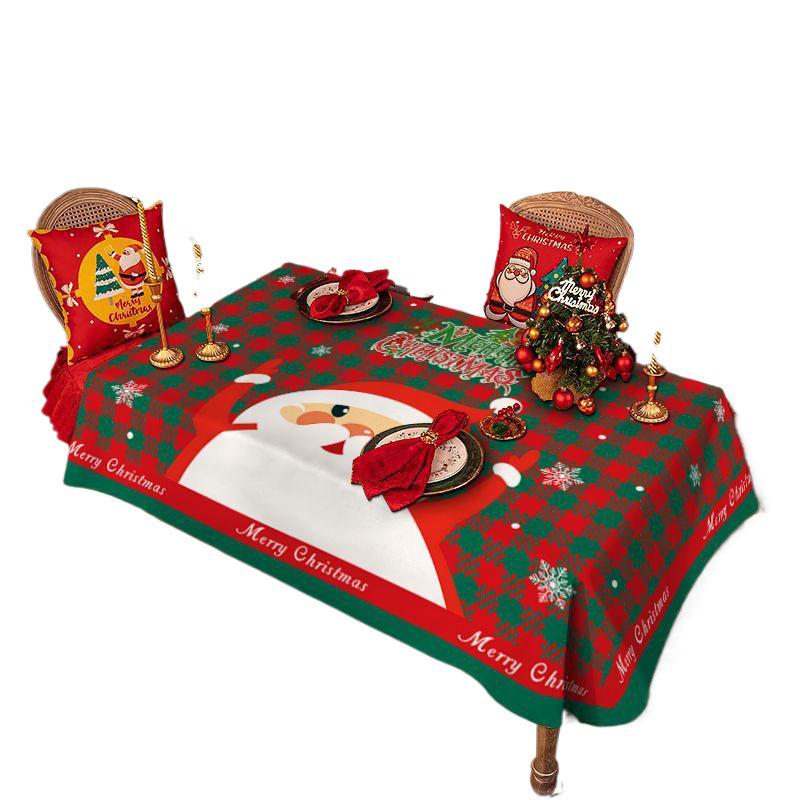 Festliche rote Weihnachts-Tischdecke & Foto-Hintergrund