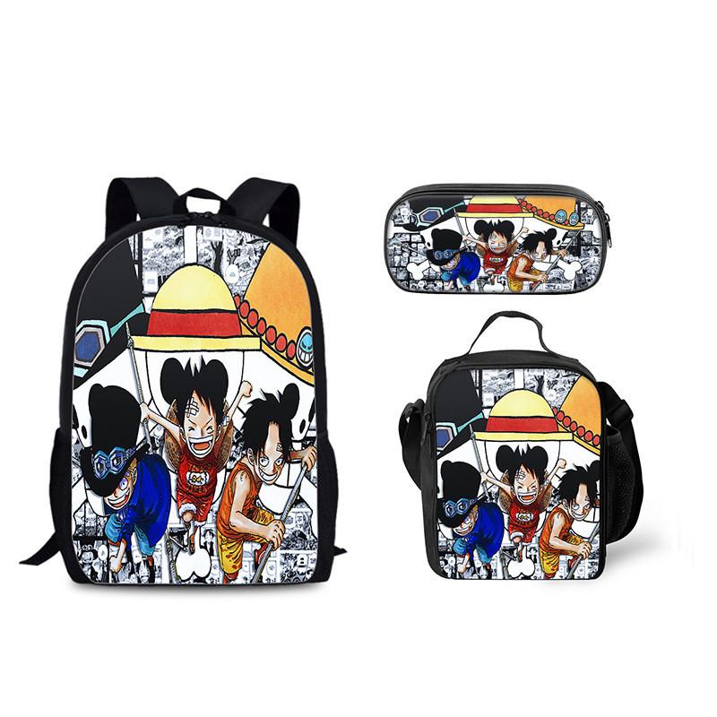 One Piece Backpack Ice Pack Set For Students With Nylon Material And Daily Use