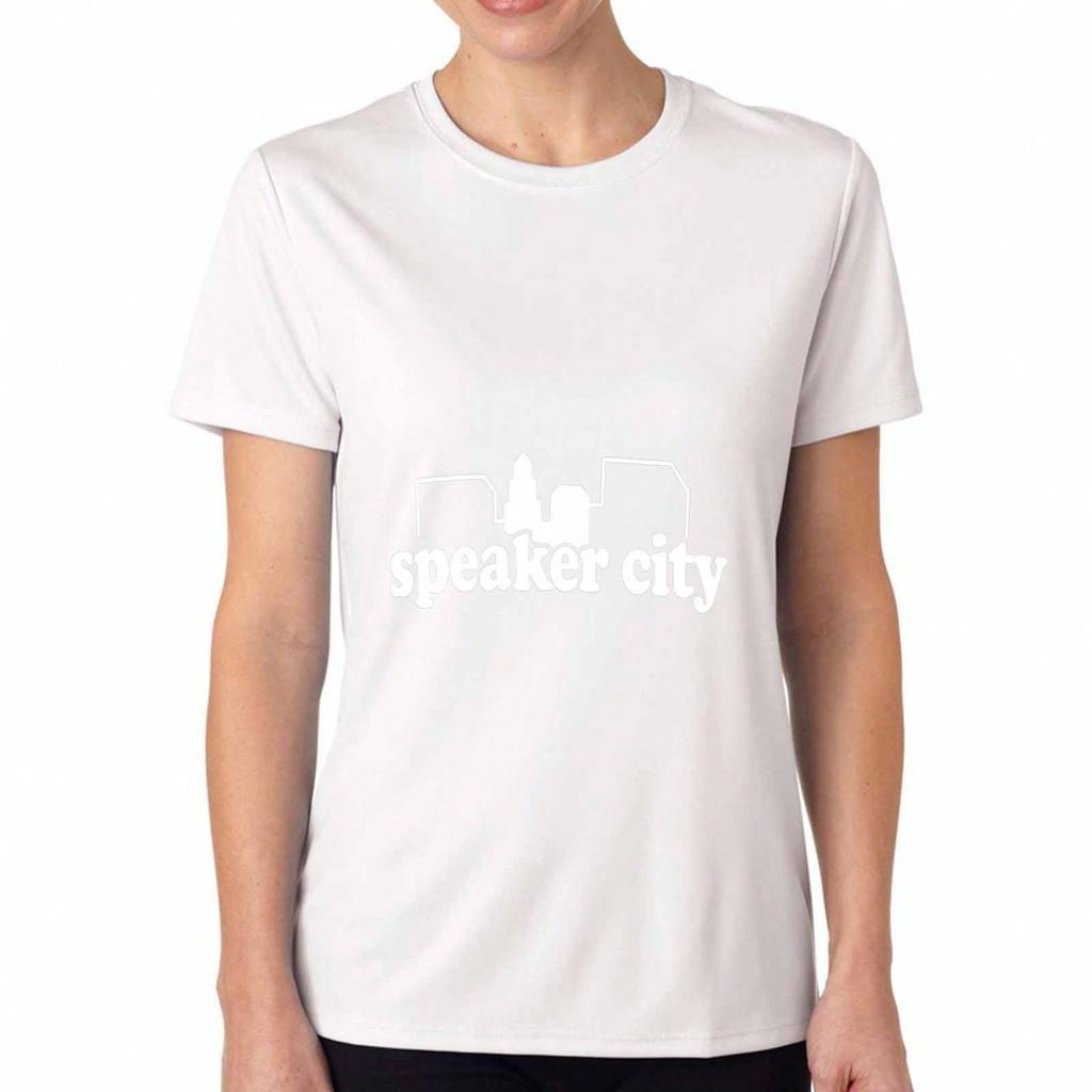 Soundfather Ladies Cotton T Shirt, Premium Cotton Printed, Durable And Casual Fashion. Sound Wave Art, Music Lover Tee, Great Gift Idea For Audio Engi