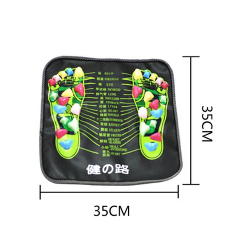 Foot Massager Mat Feet Acupressure Relaxation Pain Relieve Points Reflexology Walk Stone Physiotherapy Health Care Tool