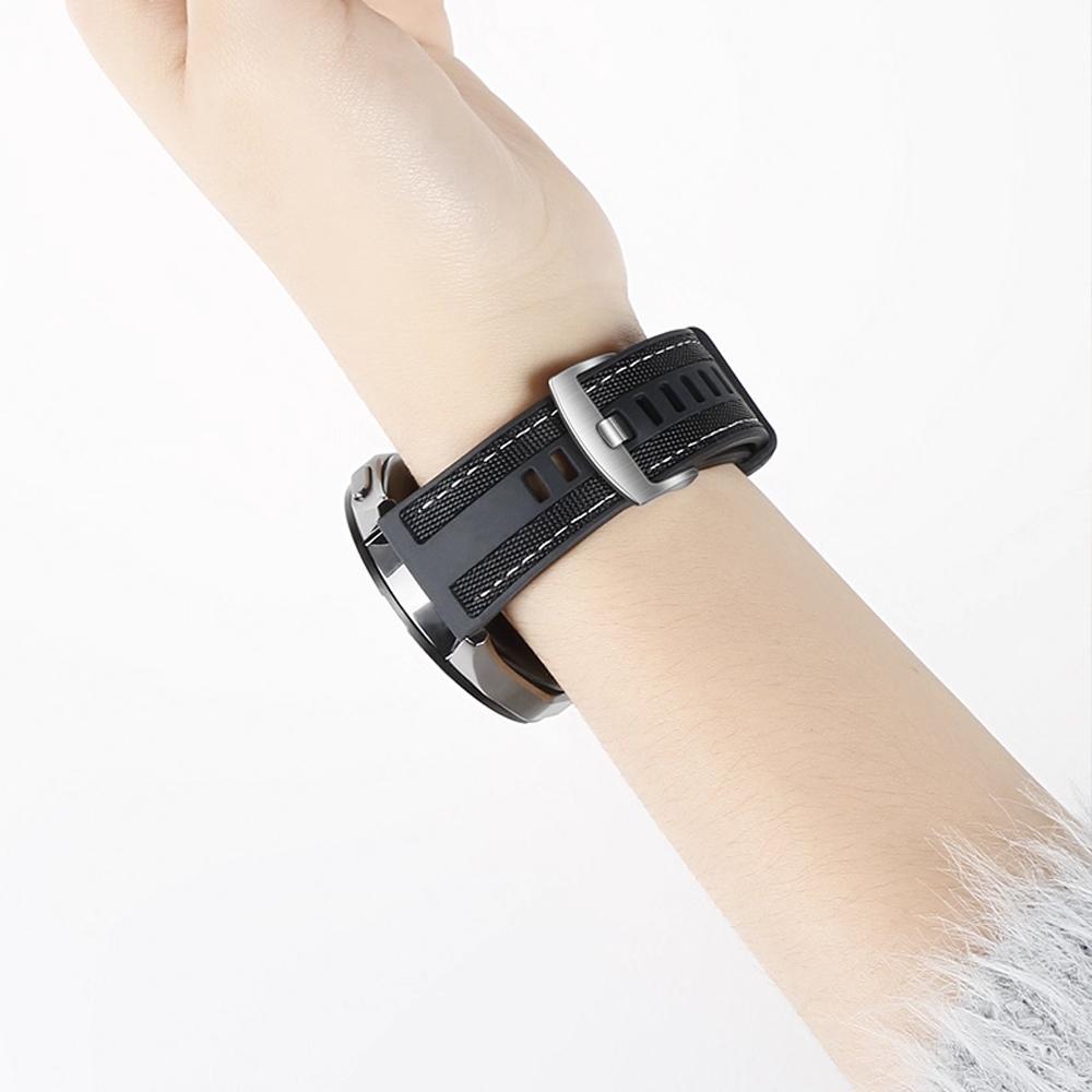 Per Samsung Galaxy watch 8 Classic 46mm 44mm 40mm Cinturino di Ricambio Correa Sportivo Braccialetto in Nylon+Silicone Per Galaxy Watch Ultrta 47mm 2025 Fascia