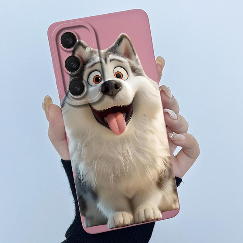 Funny Cool Cat Dog Silicone Phone Case For Samsung Galaxy A16 A26 A36 A56 5G Bumper Matte Protective Soft Back Cover Shell Capas