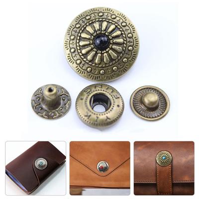 1 ensemble de boutons-pression pour vêtements, attaches pour vêtements, bricolage, accessoires de couture en métal, artisanat du cuir