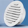 Round Ducting Air Ventilation Cover Wall Vent Cover Stainless Steel Air Outlet Vent with Builted-in Mesh Easy To Install