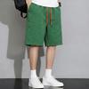 Men's Plus Size Bubble Fabric Sports Shorts, Loose Fit Drawstring Summer Shorts (5XL-12XL)