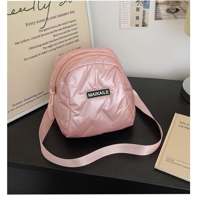 

Высококлассная нишевая сумка кроссбоди для женщин на зиму в корейском стиле, мягкая сумка кроссбоди для путешествий one size fits all розовый