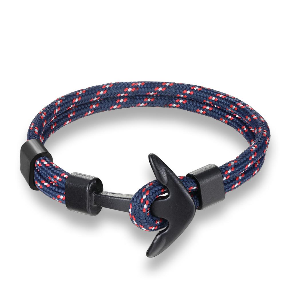 European and American Trends, Boat Anchors, Men's Aircraft Bracelets, Polyester Rope Jewelry