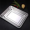 Extra Thick Rectangular Stainless Steel Serving Trays