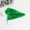 Plush Xmas Hat Soft Comfortable Vibrant Color Christmas Hat Festival Decor