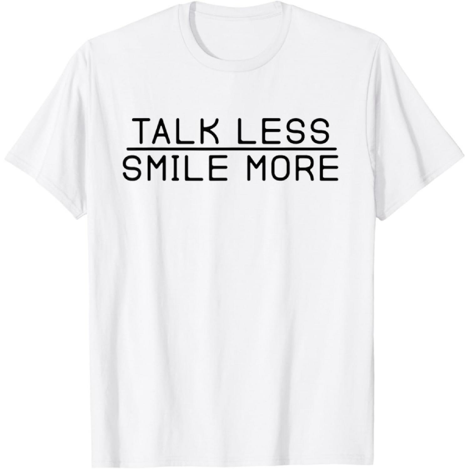 Меньше говори, больше улыбайся Футболка Гамильтон Цитата Футболка(1) S