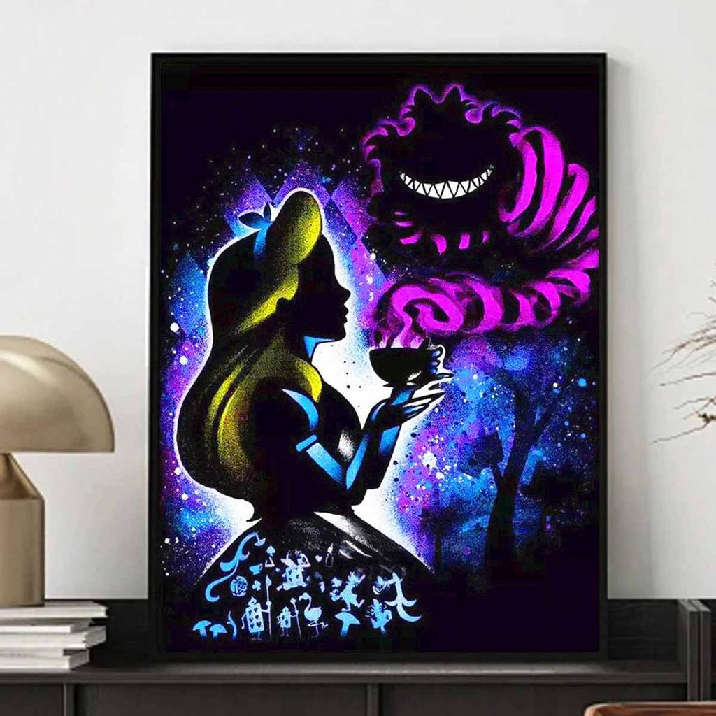 Full Round Diamond Painting The Princess and The Ghost Art Rhinestone Picture Mosaic DIY 5D Cross Stitch Embroidery Home Decoration