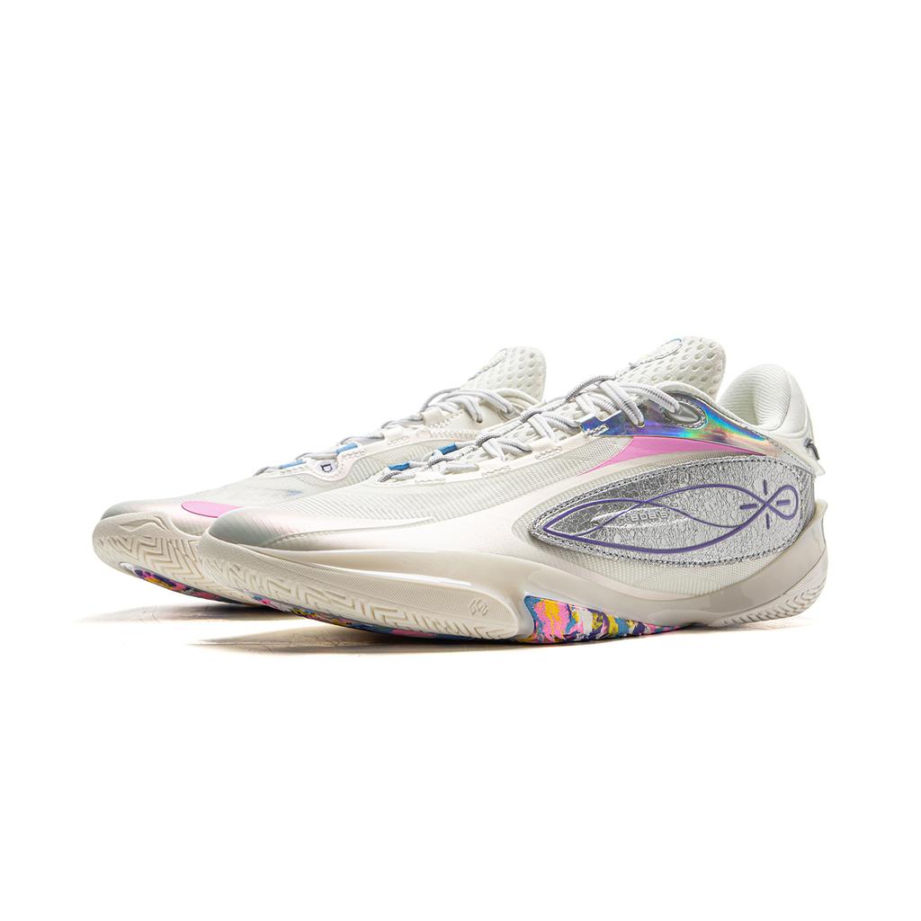 Li Ning Wade 808 5 ULTRA Basketball Shoes Men's Low Top Champagne White ABAV015-8