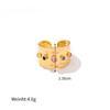 Vintage Colorful Crystal Zirconia Open Adjustable Ring Women Fashion Gold Color Elegant Wedding Party Jewelry Accessories