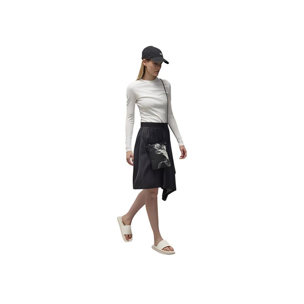 Y-3 3S Asymmetrical Hem Casual Skirt Women Skirts Black 50-IV5659