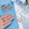 100Pcs 304 Stainless Steel Spacer Beads, Flat Round, Stainless Steel Color, 8x2mm, Hole: 3.5mm