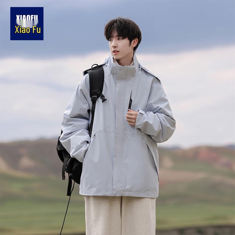 

Xiaofu Men s 3-in-1 Detachable Outdoor Windproof Waterproof Jacket