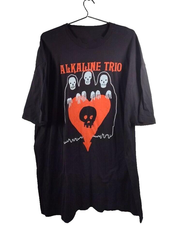 Винтажная черная хлопковая футболка унисекс с принтом панк-рок группы Alkaline Trio S-5XL UR687 M