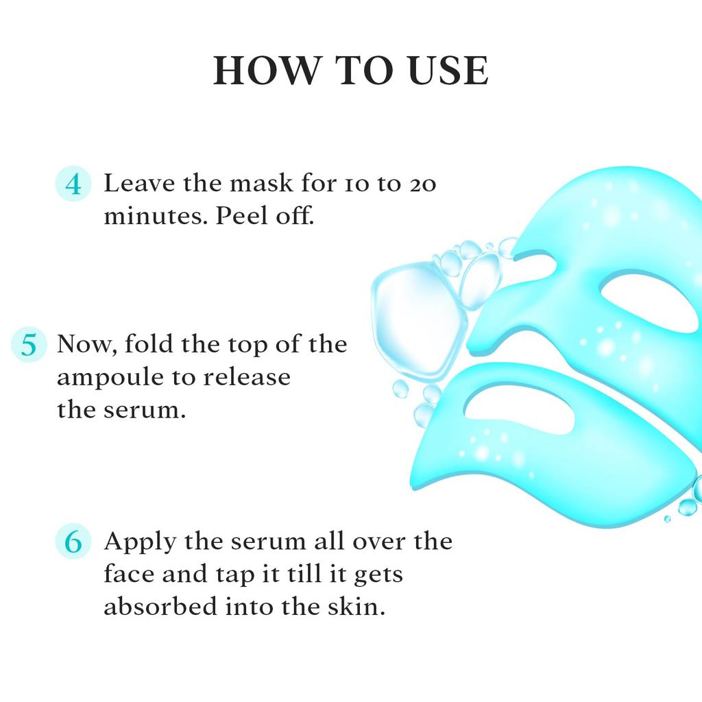 O3+ Kollagen Hydrogel Gesichtsmaske 50g+2ml für Hydratisierte, Straffe, Strahlende & Pralle Haut Spa-Behandlung