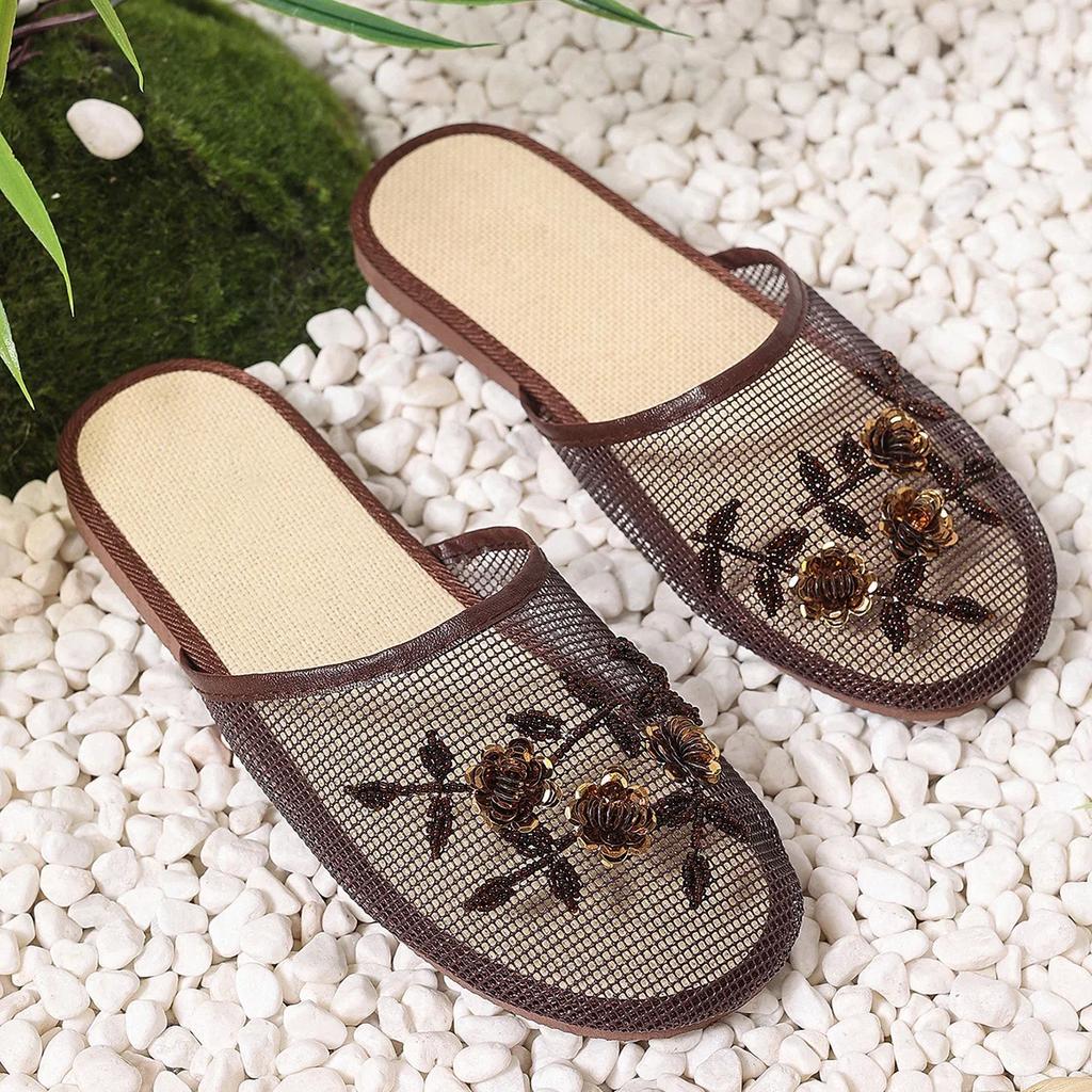 Fashion New 2025 Women's Casual Slide Sandals - Breathable Summer Slippers, Flexible Flat Shoes for Beach/Pool/Garden Women Sandals