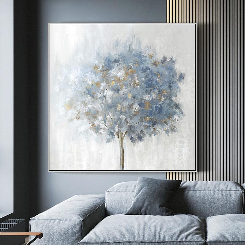 Nordic Oil Painting Print On Canvas Rich Tree Abstract Tree Posters and Prints for Living Room Decoration Home Decor Wall Art