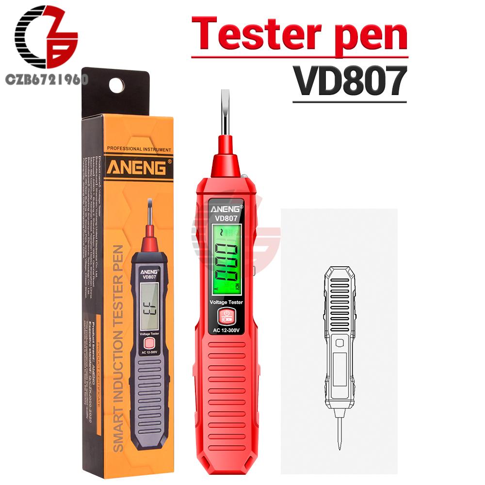VD807 B20 LCD Digital Voltage Tester Pen AC/DC Smart Contact NCV Sensor Real Volt Detector Electrical Induction Test Pencil