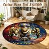 Tapis rond personnalisé World of Warcraft Support Nom personnalisé, Tapis de décoration intérieure doux