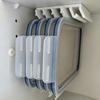 Under Cabinet Pot Lid Storage 5-Slot Organizer, Space Saving Vertical Hanging Rack, 3D Universal Rack for Round And Square Lids Print Resin